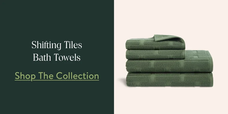 Shifting Tiles Bath Towels