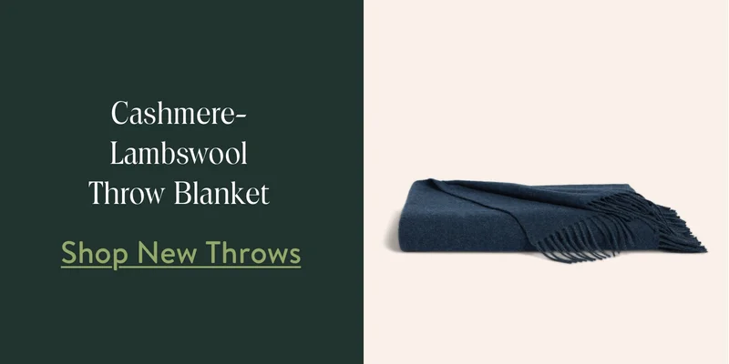 Cashmere Lambswool Throw Blanket