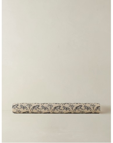 Tiger Jacquard Long Bolster Pillow by Sarah Sherman Samuel-Ivory