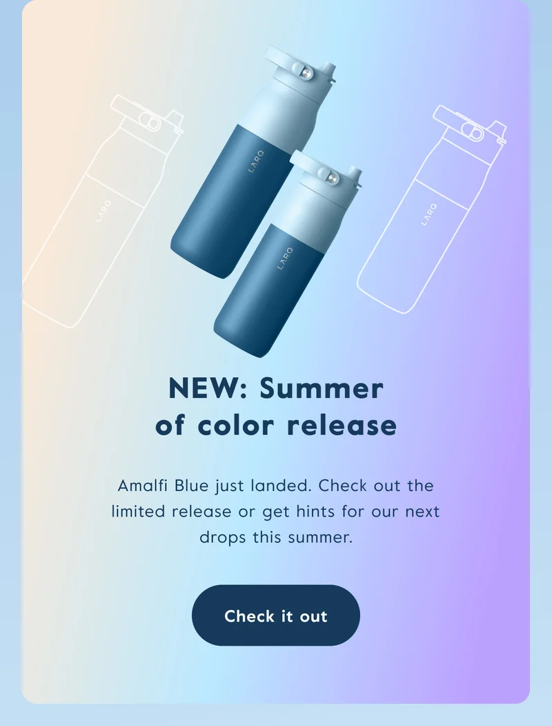 Amalfi Blue just landed. Check out the limited release or get hints for our next drops this summer.