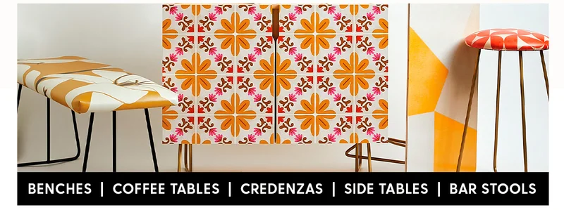 Benches | Coffee Tables | Credenzas | Side Tables | Bar Stools