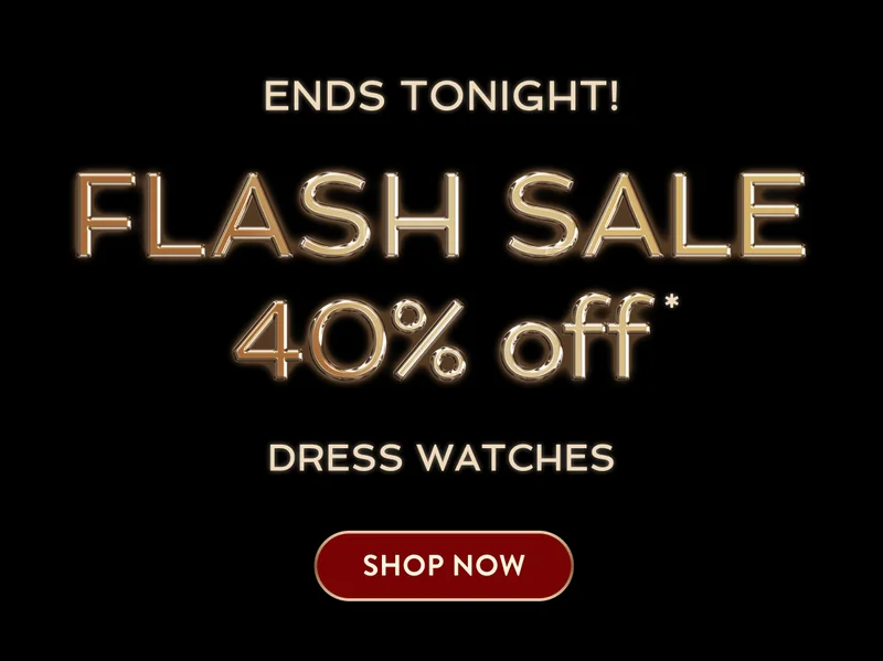 Flash Sale! 40% off Dress Watches