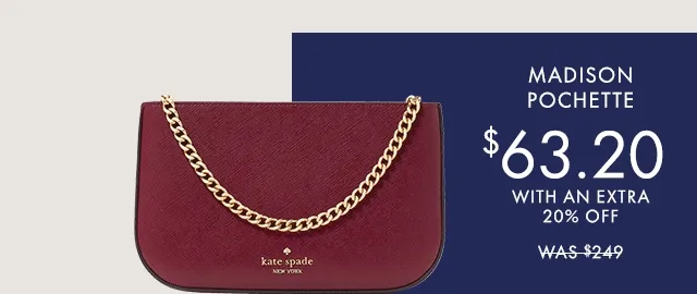 Madison Pochette $63.20 with an extra 20% off was $249
