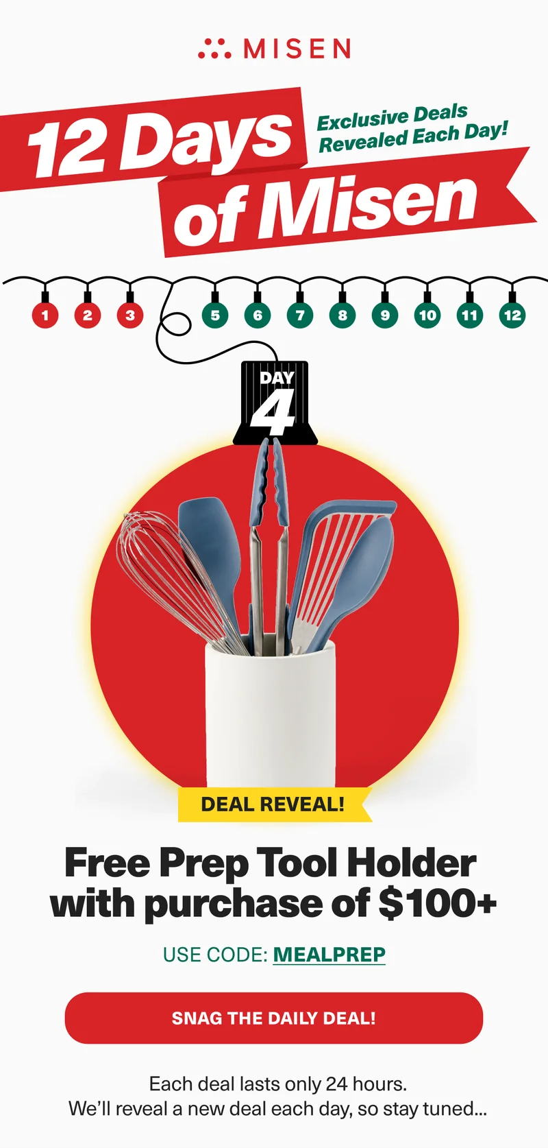Get a FREE Prep Tool Holder with purchase of $100+! Use code: MEALPREP