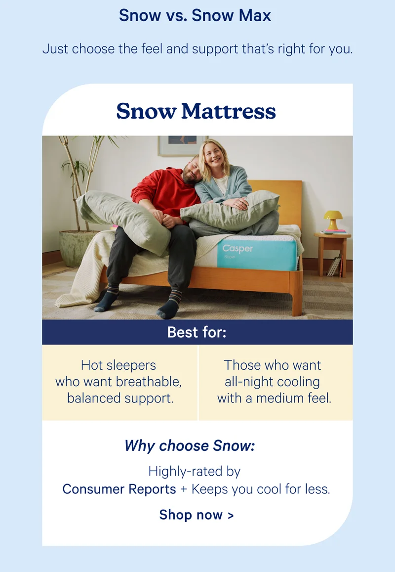 Snow mattress