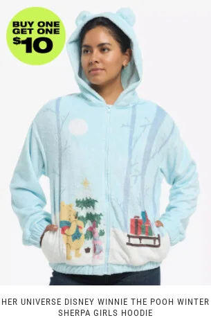 Shop outerwear, buy one, get one $10
