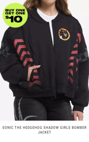 Shop outerwear, buy one, get one $10