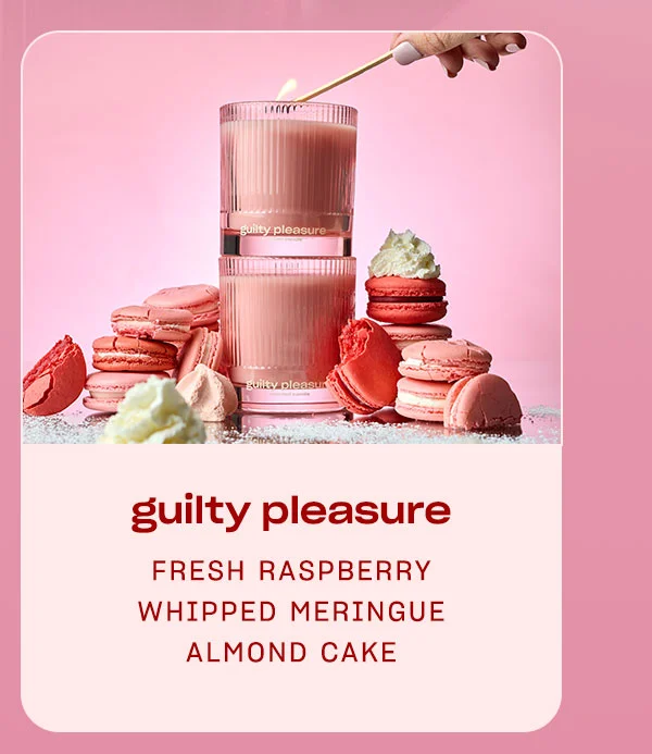 Guilty Pleasure fresh raspberry • whipped meringue • almond cake