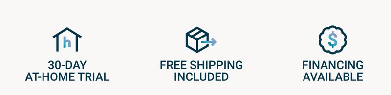 30-day at-home trial. Free shipping included. Financing available.