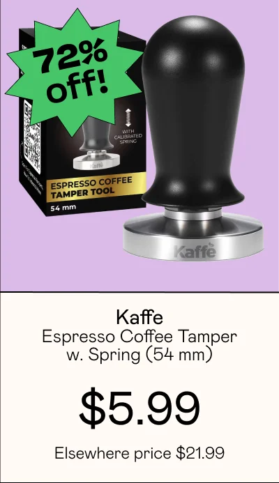 Espresso Coffee Tamper with Spring - 54 mm