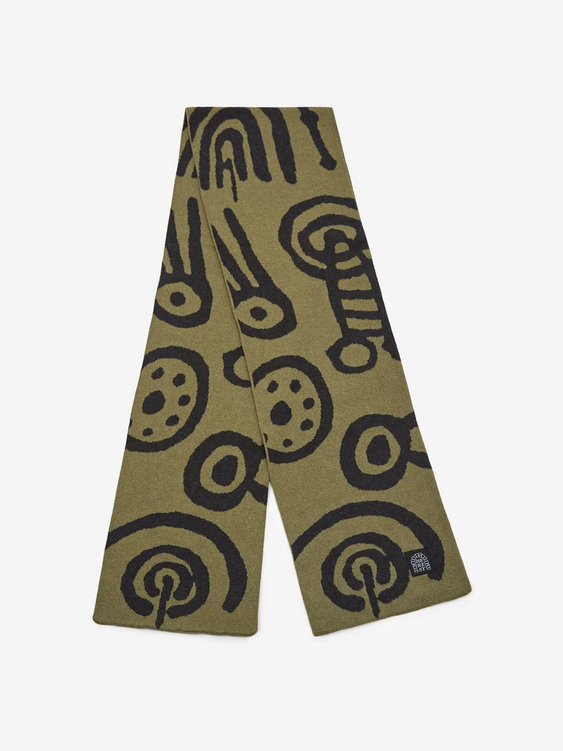 Image of Heresy Carvings Scarf - Green