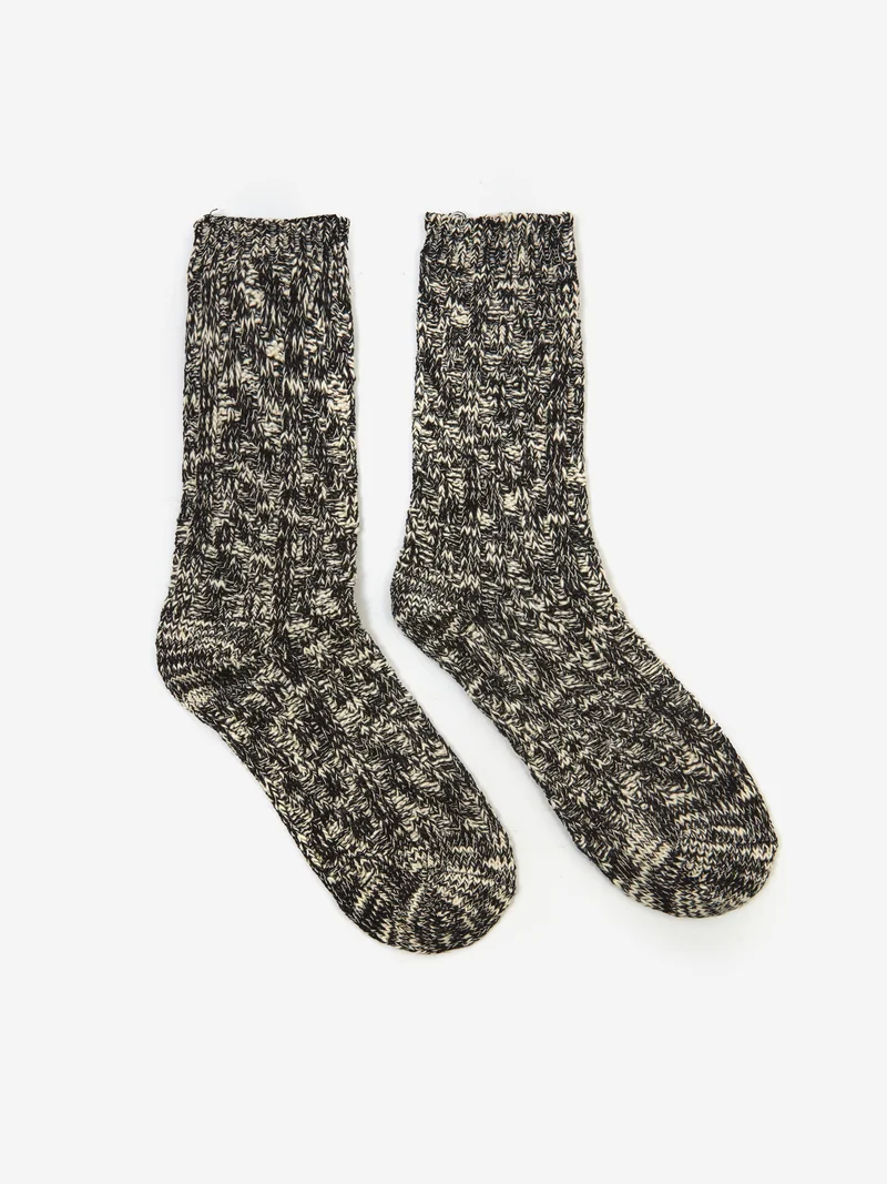 Image of Goodhood Worldwide Twisted Yarn Sock - Black