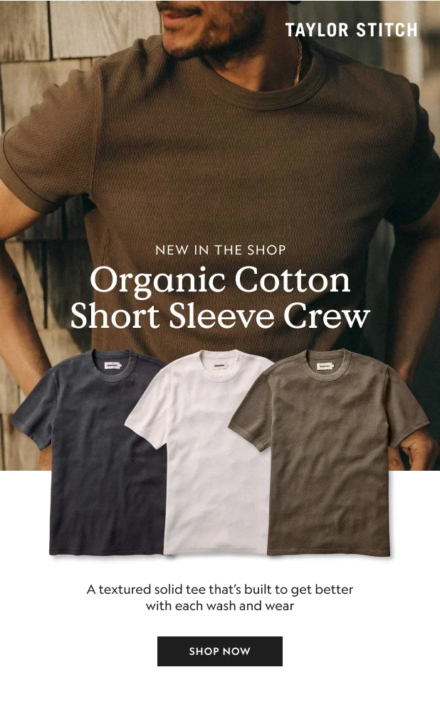 Organic Cotton Short Sleeve Crew