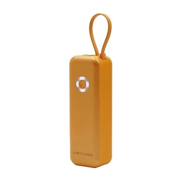 Limitless 5kmAh Power Bank w/ Retractable AC Plug, Built-in Cables & GaN