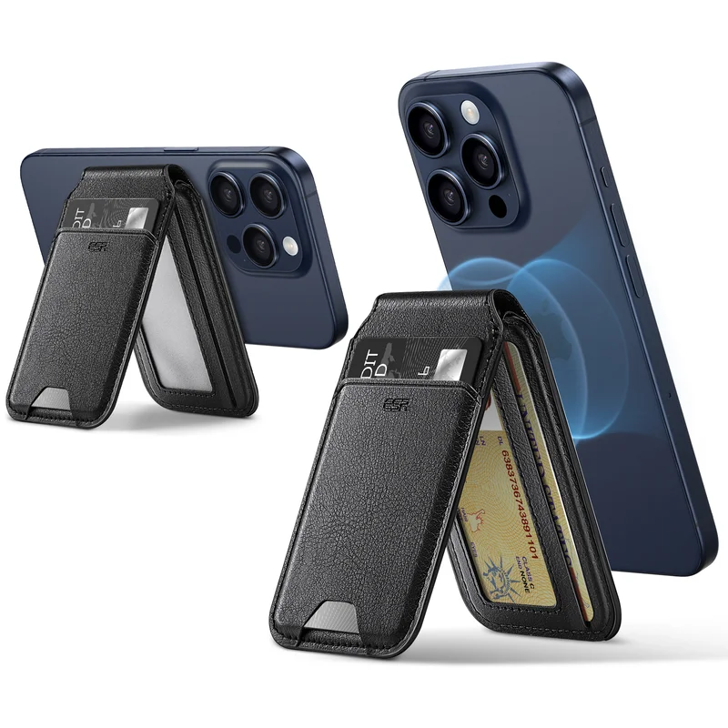 Image of Vegan Leather Wallet Stand (HaloLock)