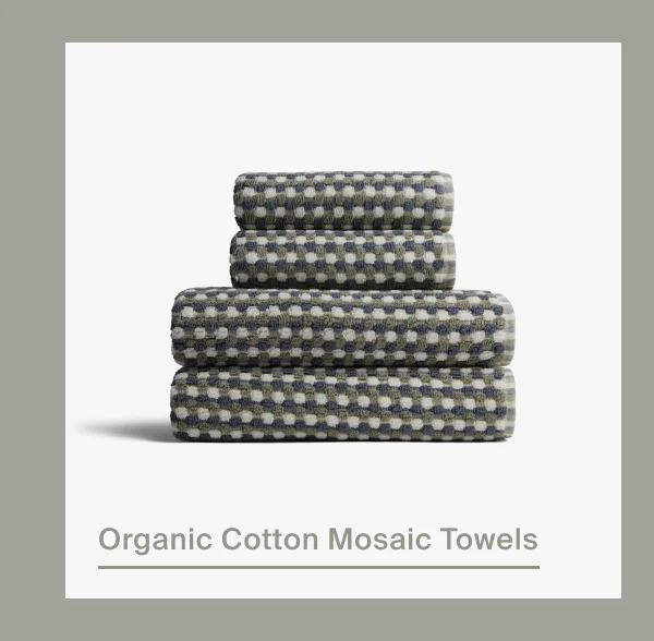 Organic Cotton Mosaic Towels