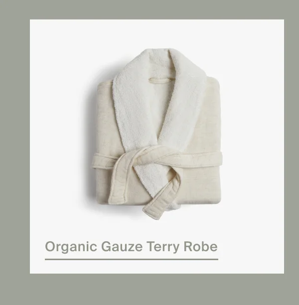 Organic Gauze Terry Robe