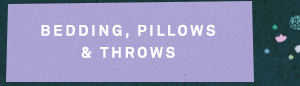 bedding, pillows & throws