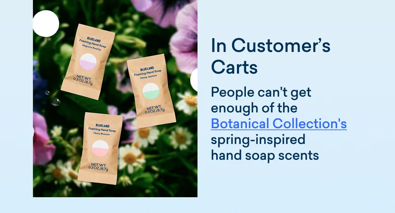Our customers can't get enough of our newest Botanical Collection hand soap scents.