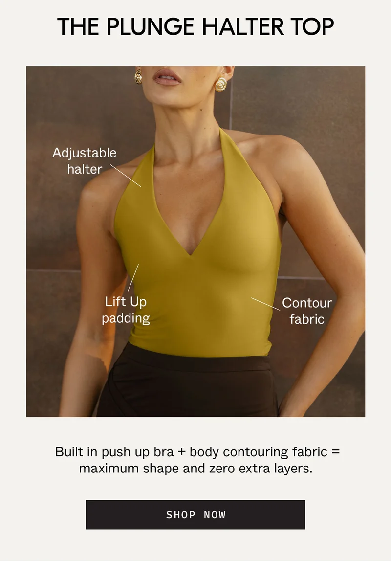 Plunge Halter Top