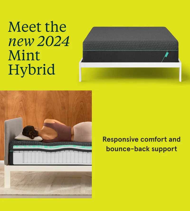 Meet the new 2024 Mint Hybrid | Responsive comfort and bounce-back support