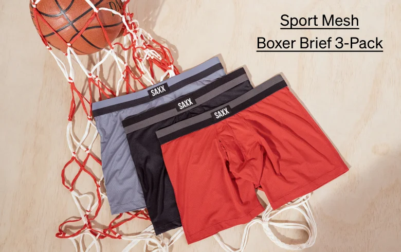 Sport Mesh Boxer Brief 3-Pack