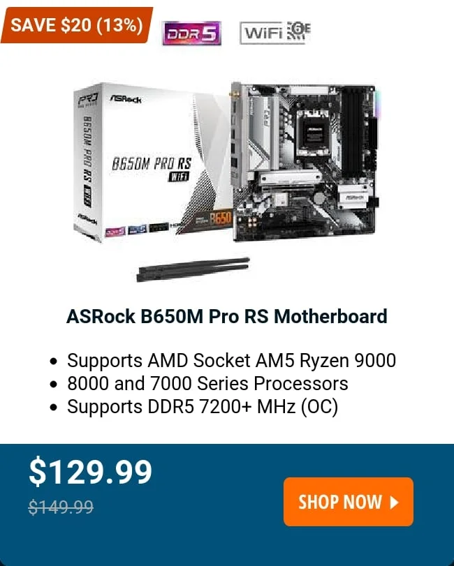 ASRock B650M Pro RS Motherboard