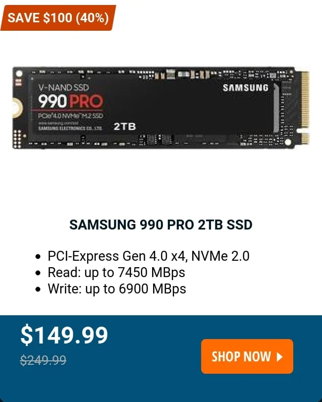 SAMSUNG 990 PRO 2TB SSD