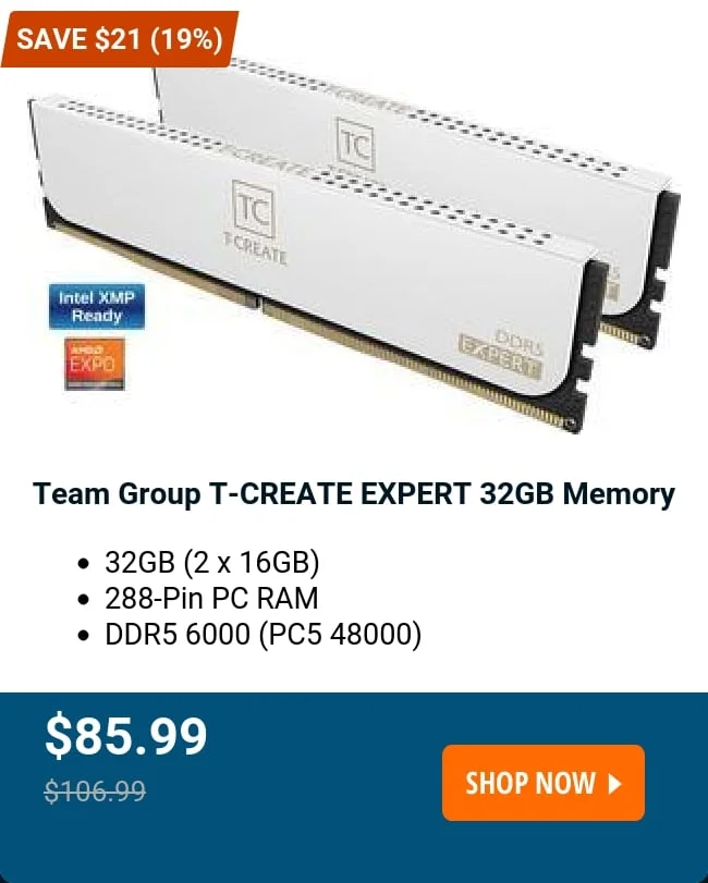 Team Group T-CREATE EXPERT 32GB Memory