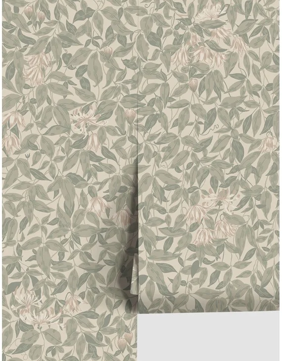 Scalamandre Linnea Wallpaper by Sandberg-Garden Green