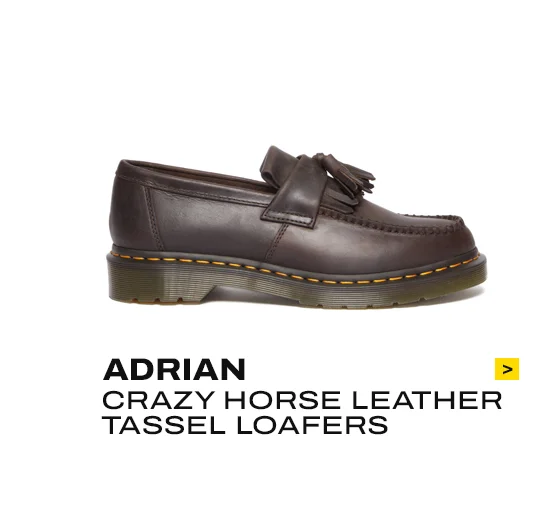 ADRIAN CRAZY HORSE LEATHER TASSEL LOAFERS