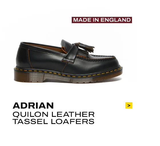 ADRIAN MADE IN ENGLAND QUILON LEATHER TASSEL LOAFERS