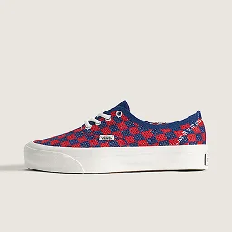 Red Blue Premium Authentic Checkerboard Shoe