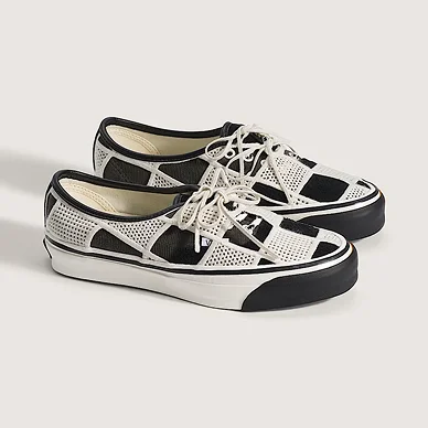 Black Egret White Premium Authentic Checkerboard Shoe