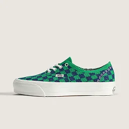 Green Navy Blue Premium Authentic Checkerboard Shoe