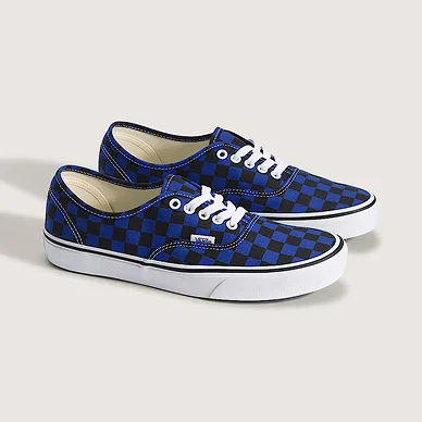 Blue Black Authentic Checkerboard Shoe