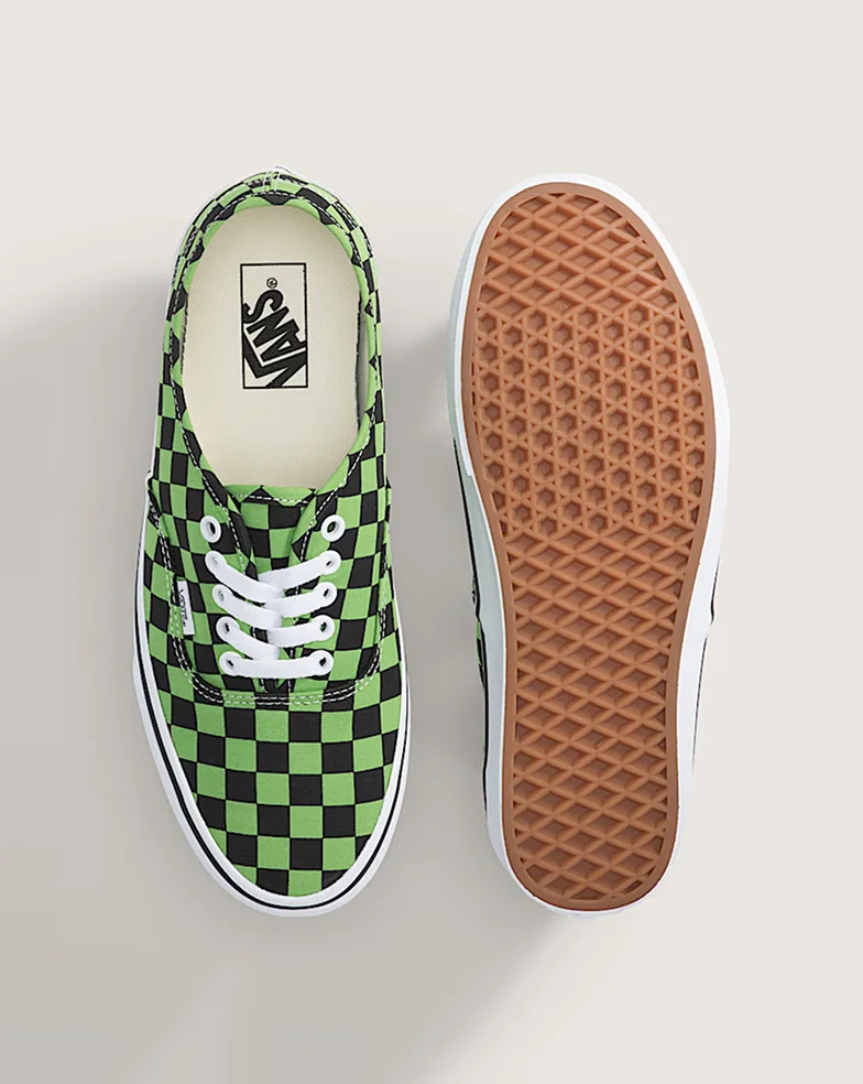 Green Black Authentic Checkerboard Shoe