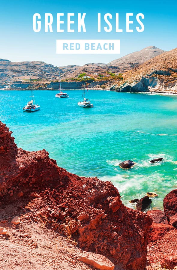 GREEK ISLES, RED BEACH