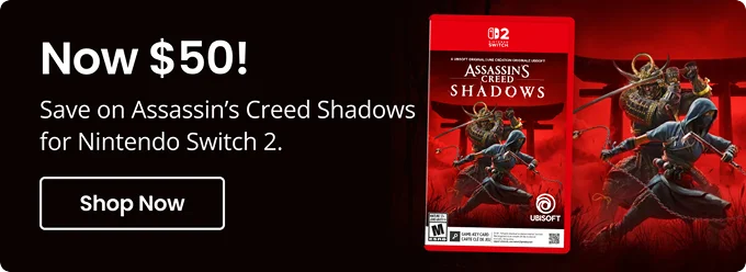 Now $50! | Save on Assassin's Creed Shadows for Nintendo Switch 2. | Shop Now