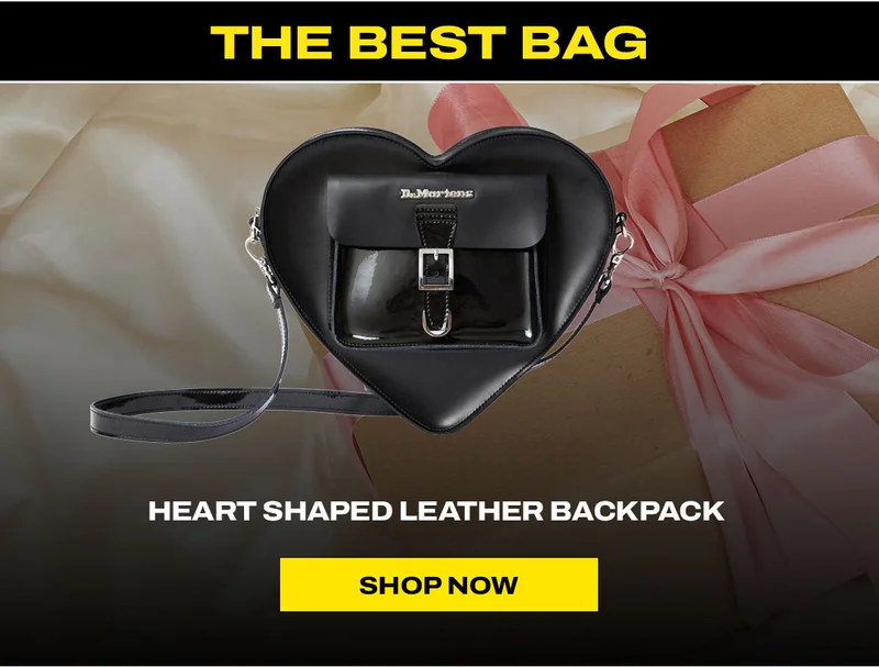 HEART SHAPED LEATHER BACKPACK