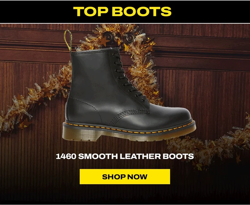 1460 Smooth leather lace up boots