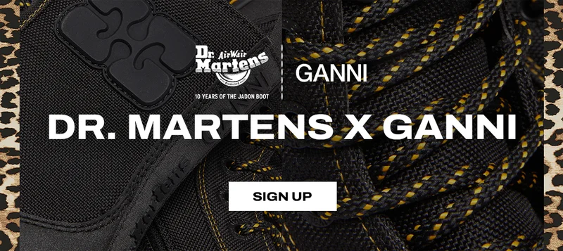 Dr. Martens x Ganni. SIGN UP