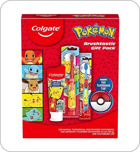 Colgate® Kids Pokemon® Brushtastic Gift Pack, 4 piece set