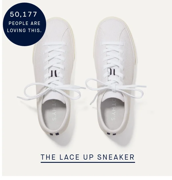 THE LACE UP SNEAKER SHOP NOW