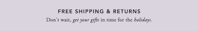 Free Shipping & Returns