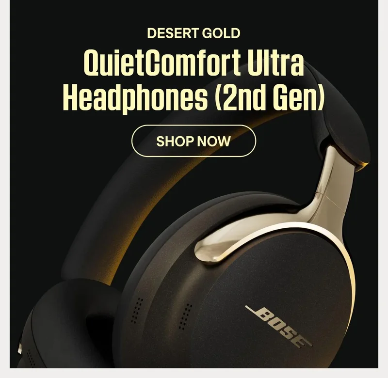QuietComfort Ultra Headphones (2nd Gen) in Desert Gold
