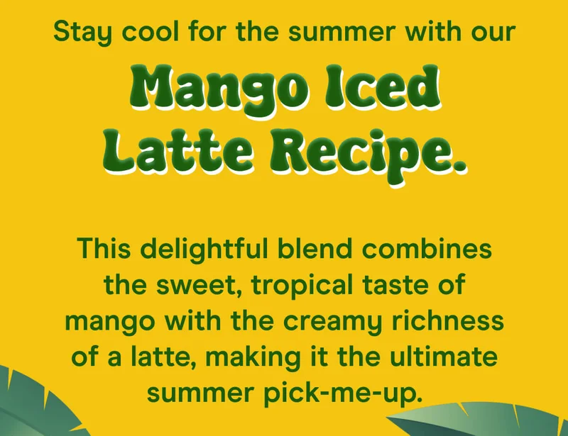 Stay cool for the summer with our Mango Iced Latte Recipe.  This delightful blend combines the sweet, tropical taste of mango with the creamy richness of a latte, making it the ultimate summer pick-me-up.