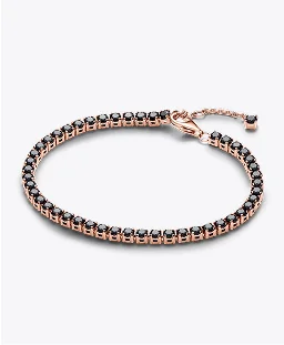 Black Sparkling Tennis Bracelet