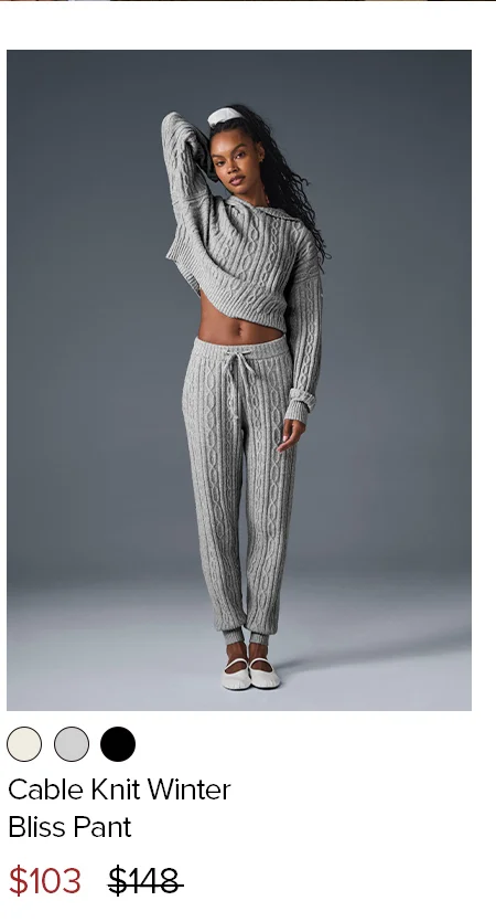 Cable Knit Winter Bliss Pant