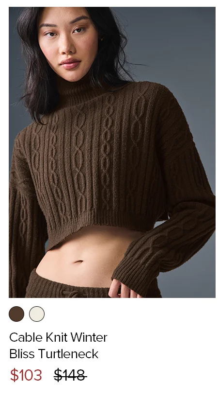 Cable Knit Winter Bliss Turtleneck